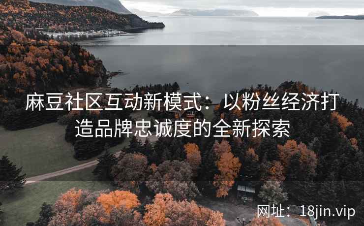 麻豆社区互动新模式：以粉丝经济打造品牌忠诚度的全新探索  第2张