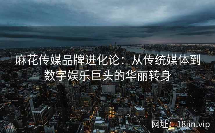 麻花传媒品牌进化论：从传统媒体到数字娱乐巨头的华丽转身  第2张
