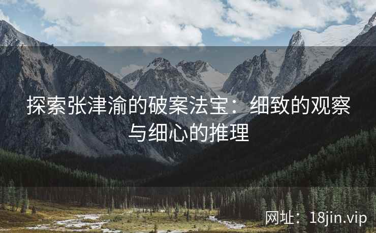 探索张津渝的破案法宝：细致的观察与细心的推理  第2张